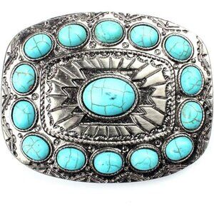 HUABOLA CALYN Turquoise belt buckle western buckles for ladies